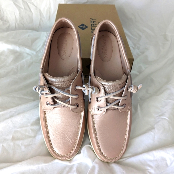 Sperry songfish pearlized rose boat shoes 9 - Picture 1 of 7